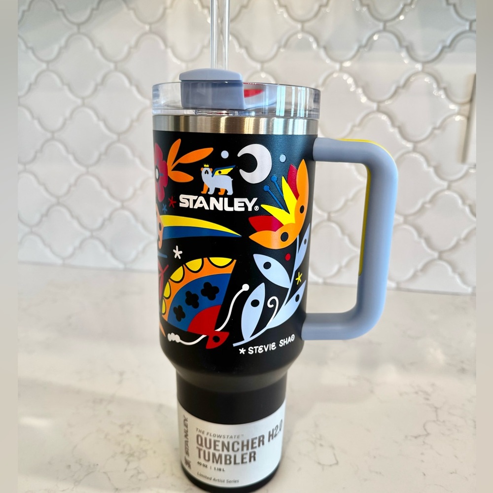 Stanley 40oz Tumbler- black garden